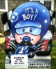 Nascar lawn greeting