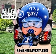 Nascar Birth Sign - Altenative to the stork sign